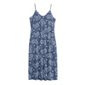 Heart And Star Denim Jeans Pattern Print Jersey Midi Cami Dress