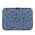 Heart And Star Denim Jeans Pattern Print Laptop Sleeve