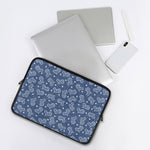 Heart And Star Denim Jeans Pattern Print Laptop Sleeve