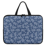 Heart And Star Denim Jeans Pattern Print Laptop Sleeve With Handle