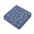 Heart And Star Denim Jeans Pattern Print Outdoor Seat Cushion Cover