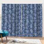 Heart And Star Denim Jeans Pattern Print Pencil Pleat Curtains