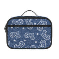 Heart And Star Denim Jeans Pattern Print Portable Lunch Bag