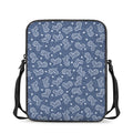 Heart And Star Denim Jeans Pattern Print Rectangular Crossbody Bag