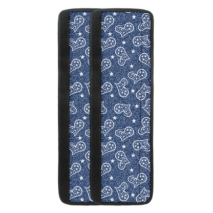 Heart And Star Denim Jeans Pattern Print Refrigerator Handle Covers