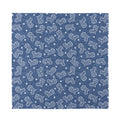 Heart And Star Denim Jeans Pattern Print Silk Bandana