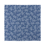 Heart And Star Denim Jeans Pattern Print Silk Bandana