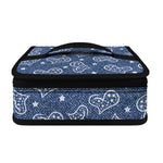 Heart And Star Denim Jeans Pattern Print Small Lunch Bag