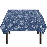 Heart And Star Denim Jeans Pattern Print Tablecloth