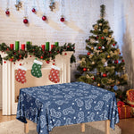 Heart And Star Denim Jeans Pattern Print Tablecloth