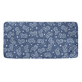 Heart And Star Denim Jeans Pattern Print Towel