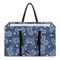 Heart And Star Denim Jeans Pattern Print Utility Tote Bag