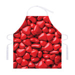 Heart Chocolate Candy Print Adjustable Apron