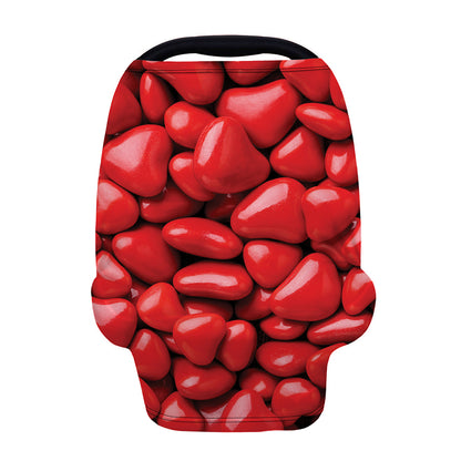 Heart Chocolate Candy Print Baby Seat Cover