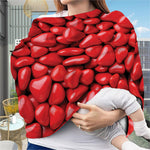 Heart Chocolate Candy Print Baby Seat Cover