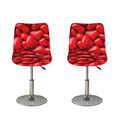 Heart Chocolate Candy Print Bar Stool Covers