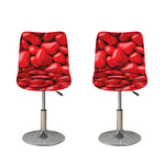 Heart Chocolate Candy Print Bar Stool Covers