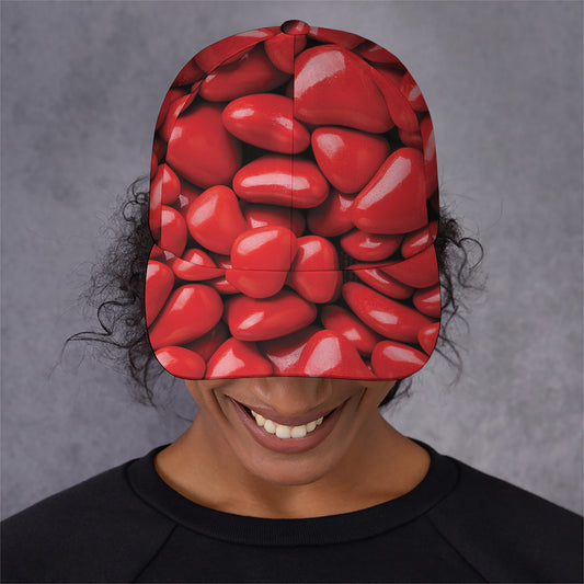 Heart Chocolate Candy Print Baseball Cap