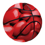 Heart Chocolate Candy Print Basketball
