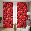 Heart Chocolate Candy Print Dimout Pencil Pleat Curtains