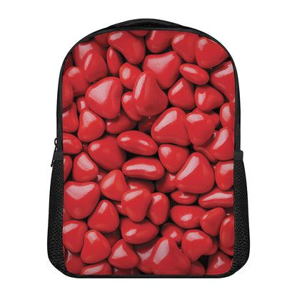Heart Chocolate Candy Print Casual Backpack