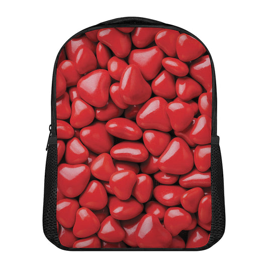 Heart Chocolate Candy Print Casual Backpack