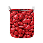 Heart Chocolate Candy Print Collapsible Laundry Basket