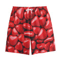 Heart Chocolate Candy Print Cotton Shorts