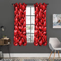 Heart Chocolate Candy Print Grommet Curtain Panels