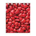 Heart Chocolate Candy Print Curtain