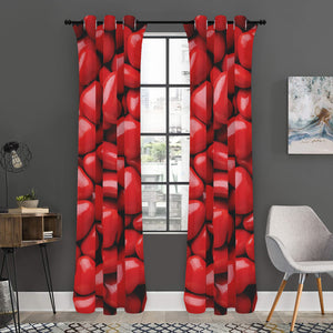 Heart Chocolate Candy Print Curtain