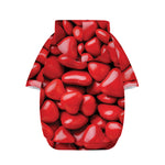 Heart Chocolate Candy Print Dog Zip Up Hoodie