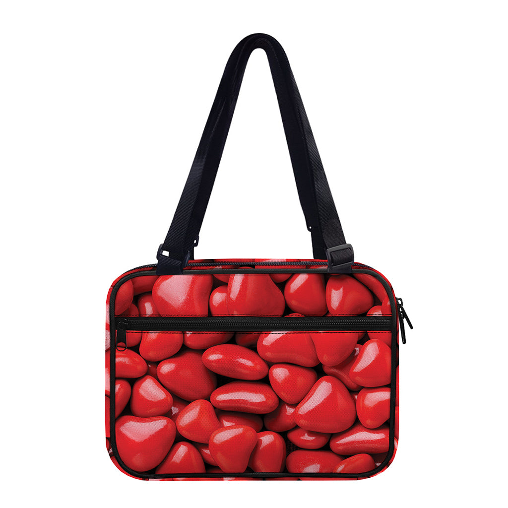 Heart Chocolate Candy Print Double Strap Bible Bag
