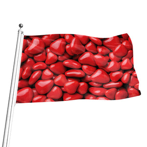 Heart Chocolate Candy Print Flag