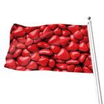 Heart Chocolate Candy Print Flag