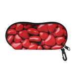 Heart Chocolate Candy Print Glasses Case