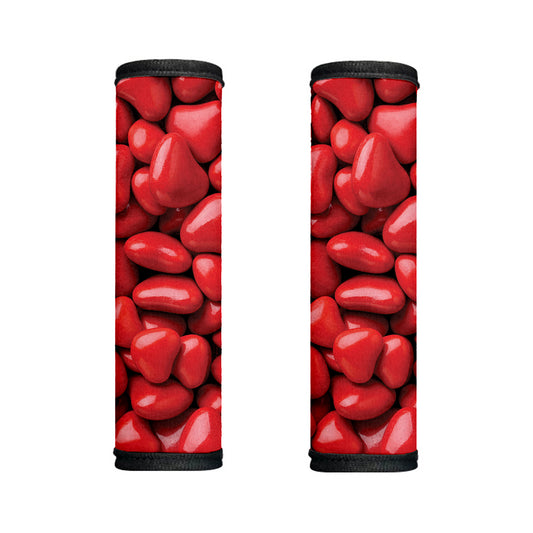 Heart Chocolate Candy Print Handle Covers