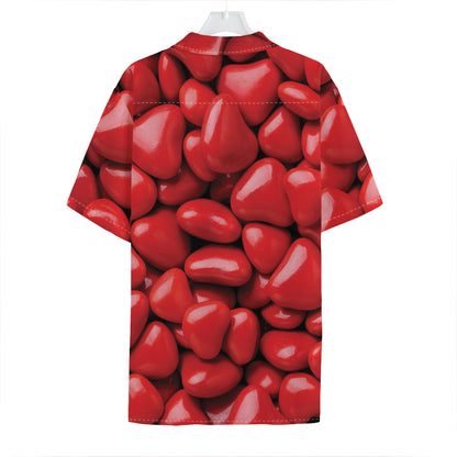 Heart Chocolate Candy Print Hawaiian Shirt