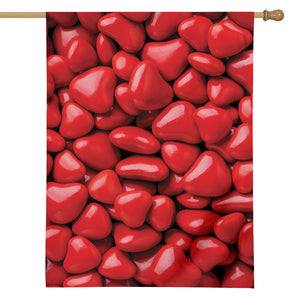 Heart Chocolate Candy Print House Flag