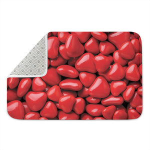 Heart Chocolate Candy Print Indoor Door Mat