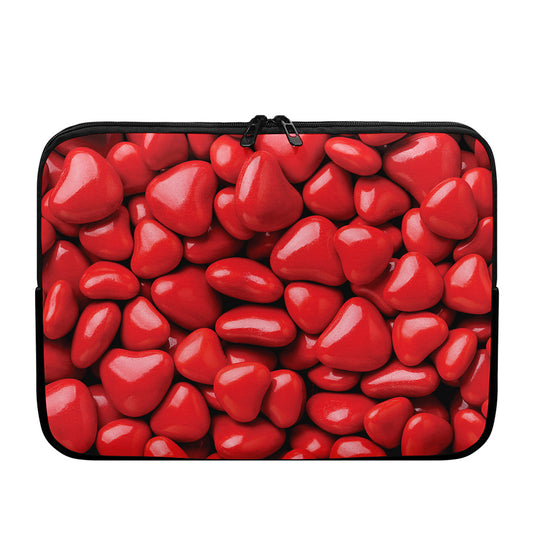 Heart Chocolate Candy Print Laptop Sleeve