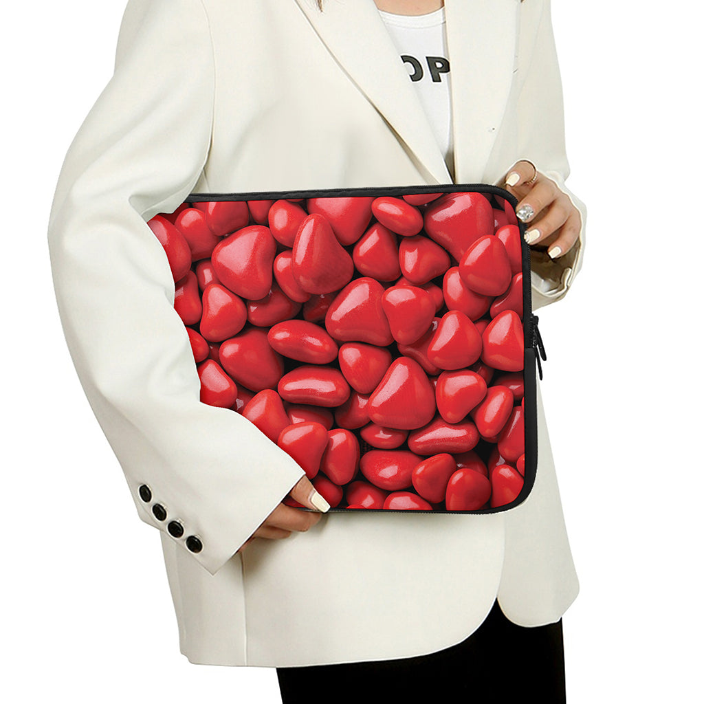 Heart Chocolate Candy Print Laptop Sleeve