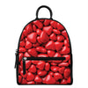 Heart Chocolate Candy Print Leather Backpack