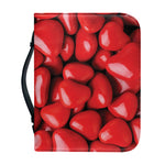 Heart Chocolate Candy Print Leather Bible Cover