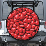 Heart Chocolate Candy Print Leather Spare Tire Cover