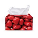 Heart Chocolate Candy Print Leather Tissue Box Cover