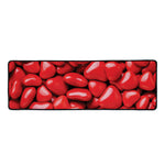 Heart Chocolate Candy Print Long Kitchen Mat