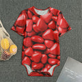 Heart Chocolate Candy Print Men's Bodysuit