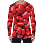 Heart Chocolate Candy Print Men's Long Sleeve T-Shirt