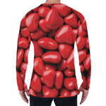 Heart Chocolate Candy Print Men's Long Sleeve T-Shirt